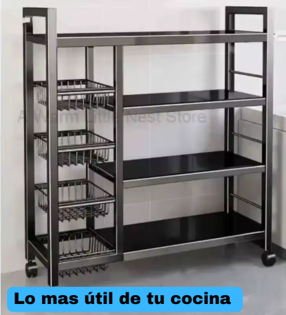 estante de acero para cocina