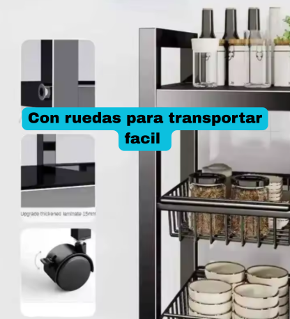 estante de acero para cocina